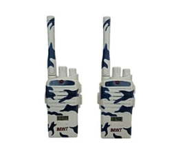 Camouflage Walkie-talkie For Kids - 2 Pack - Blue White