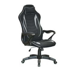 Valencia Office & Gaming Chair - Black & Grey