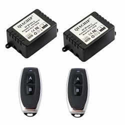 Qiachip Dc 12V 1CH 433MHZ Rf Wireless Relay Remote Control Light Momentary Switch Transmitter With Receiver 2RELAYS