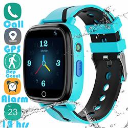 Kids Smartwatch Gps Tracker Gadget - 2019 New Waterproof Children Smart Watches With 1.4" Touch Screen 12 Hrs Sos Phone Call Talkie Walkie Pedometer
