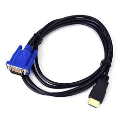 Aoile 1.8M HDMI To Vga Cable HD 1080P HDMI Male To Vga Male Video Converter Adapter For PC Laptop