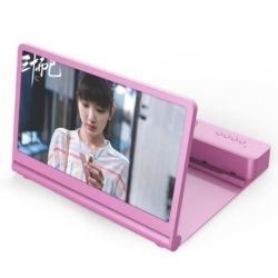 Phone Screen Magnifier With Speaker Pink