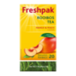 Freshpak Mango & Peach Flavoured Rooibos Tagless Teabags 20 Pack