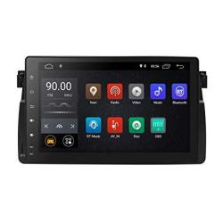 HIZPO Android 8.1 Single Din Car Stereo Car Radio Gps 9 Inch Multimedia Bluetooth 4.0 Wifi Mirrorlink Rds Steering Wheel Control Fit F Or Bmw E46 3 Series 1998-2005