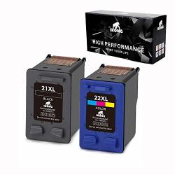 Ikong Remanufactured Ink Cartridge For Hp 21 22 Work With Hp Officejet 4315 3680 Deskjet 3210 3930 3915 3920 D1520 D1455 D1341 F300 D1430 F4180 F4140 Psc 1410 1417 1401 1415
