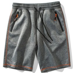 Summer Mens Linen Soild Color Causal Elastic Soft Shorts Quick-drying Sports Sh