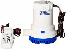 Sailflo Sailfo.us 2000 Gph 12V Submersible Boat Marine Plumbing Electric Bilge Pump 1 1 8 Outlet.-with Float Switch