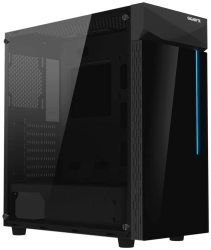 Gigabyte C200 Tempered Glass Black Steel Atx Mid Tower Chassis