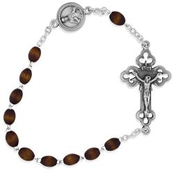W. J. Hirten Co. One Decade Kant Tangle Rosary With Natural Wood Beads