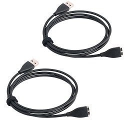 Cavn 2 Packs 3.3 Ft Replacement USB Charging Cable Cord For Fitbit Surge Band Wireless Activity Bracelet