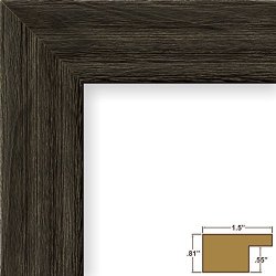 Craig Frames Inc. Craig Frames 15DRIFTWOODBK 21 By 25-INCH Picture Frame Wood Grain Finish 1.5-INCH Wide Weathered Black