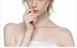 Generic Smart New Japanese And Korean Fashion Zirconium Diamond Pendant Drop Smart Hyun Dance Silver Jewelry Ossicular Chain Short Paragraph Stone Lock
