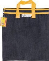 4KIDS - Denim - Library Book Bag With Handle Yellow