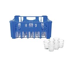 30'S Hiball Glasses In Blue Crate Plus 6 Free Shooters
