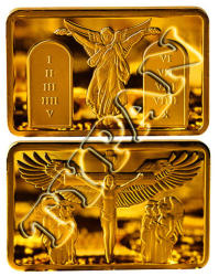 Jesus Angel 1oz Gold Clad Bar + Free Medallion