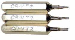 3 Replacement Torx T2 Bits For 1 8" 4MM MINI Hex Drive Screwdrivers Or Powered Drivers T2 T5 T6 T8 T10 W hardened Tips