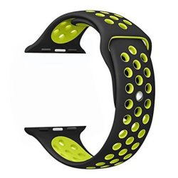 Zonabel Sport Strap For 44MM Apple Watch - Black & Yellow