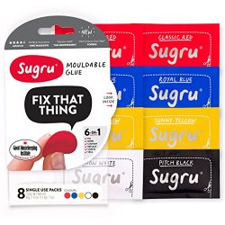 Sugru Moldable Glue - Classic Multi-color Pack Of 8