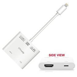Lightning To HDMI Adapter Ittrusty Lightning Digital Av Adapter To 1080P HD Tv For Iphone 8 8 Plus Iphone X Iphone 7 7PLUS Ipad Air mini pro Ipod