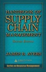 Handbook Of Supply Chain Management Hardcover 2ND New Edition