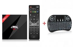 H96 Pro Plus Smart Tv Box Plus I8 Backlit Mini Wireless Keyboard