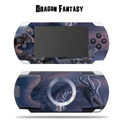 Mightyskins Protective Vinyl Skin Decal Cover Sticker For Sony Psp - Dragon Fantasy