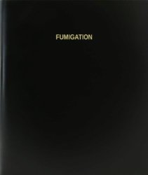 BookFactory Fumigation Log Book Journal Logbook - 120 Page 8.5"X11" Black Hardbound XLOG-120-7CS-A-L-BLACK Fumigation Log Book