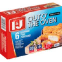 Frozen Out O' The Oven Cracked Black Pepper Flavoured Crumbed Fish Portions 400G