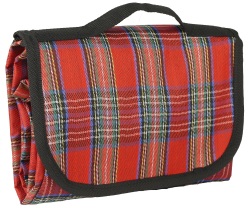 Picnic Blanket - Checkered Red