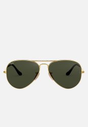 Aviator Sunglasses 58MM - Gold Dark Green
