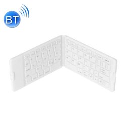 Kb201 Bluetooth 66 Keys Silicone Foldable Keyboard For Ipad Iphone White