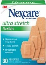 3M Nexcare Ultra Stretch Flexible Plasters Pack Of 30 Plasters