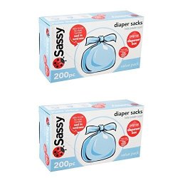 Sassy Baby Disposable Diaper Sacks 400