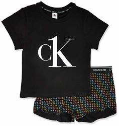 Calvin Klein Women's Ck One Pride Print Pj Set Black L