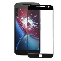 Ipartsbuy For Motorola Moto G4 Plus Front Screen Outer Glass Lens Black