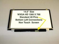 Hp Chromebook 14 Replacement 14.0" LED Lcd Screen Wxga HD Laptop Glossy Display Fits 14-Q020NR 14-Q010NR 14-Q070NR 40 Pin
