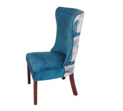 Sarah Dinning Room Set Of Two Chairs - Blue