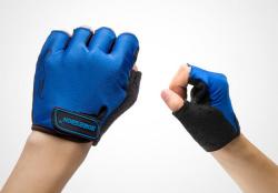 Cycling Bicycle Riding Gloves Bike Half Finger Blue L