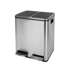 Kitchen Pedal Recycle Dustbin Soft Close With 2 Compartments 15 Liters Each