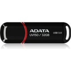 A-Data 32gb Dashdrive Uv150 Usb 3.0 Black Flash Drive
