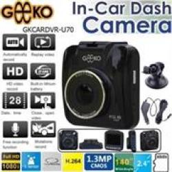 Geeko In-Car Dash Cam DVR Standard Entry Level with 2.4" TFT Colour LCD Screen