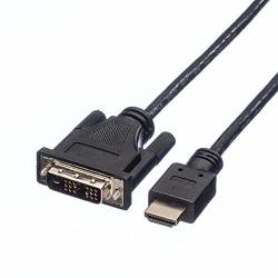 Rotronic Roline Cable Dvi Male To HDMI Male 5 M
