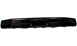 Evan-fischer EVA17372038270 Bumper For Ford Bronco 80-86 Front Bumper Face Bar Black W o Impact Strip Holes Replaces Partslink FO1002183