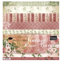 Couture Creations 12x12 Paper Pad - Vintage Rose Garden