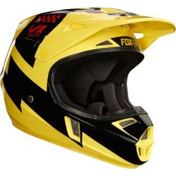 Fox Racing Fox Kids V1 Mastar Yellow Helmet