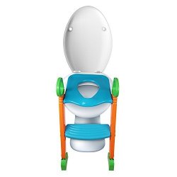 Kiddaddy Choice Potty Training Toilet Seat With Height Adjustable And Foldable Toilet Seat & Ladder