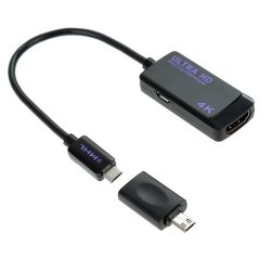 MHL 3.0 Micro USB To HDMI Adapter 4KX2K Tv Av Ultra HD Hdtv For Samsung Galaxy NOTE4 Edge S5 S4 Xperia Z2 Z3