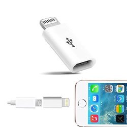 Geekercity Lightning To Android Micro USB Converter Adapter Compatible For Apple Iphone 5 5C 5S 6 6S 6 Plus 6S Plus Se And Samsung
