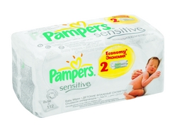 Pampers - Baby Wipes Sensitive Economy 2 X 56