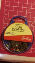 +-110 X Glass Head Pins Sew Easy 44MM